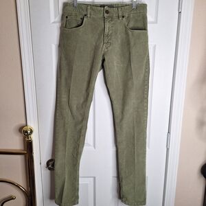 PT Tornino Olive Corduroy Jazz Pants for Men Size 33